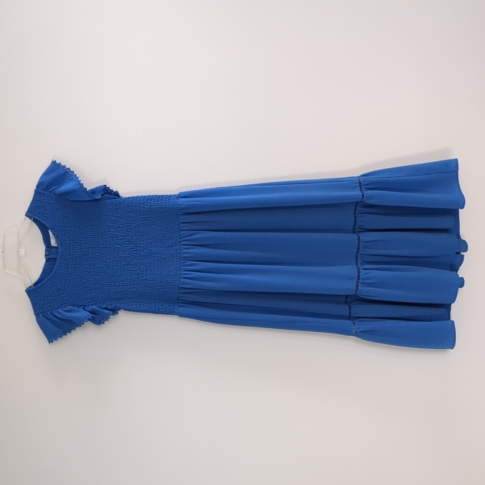 Royal Blue Smocked Dress